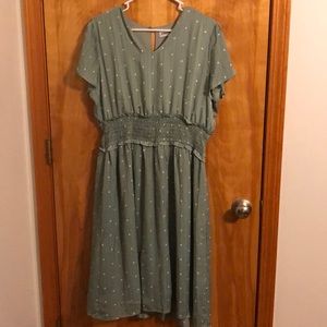 Mint Green Boutique Polka Dot Dress